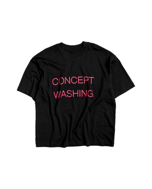 CONCEPT WASHING TEE BLACK
