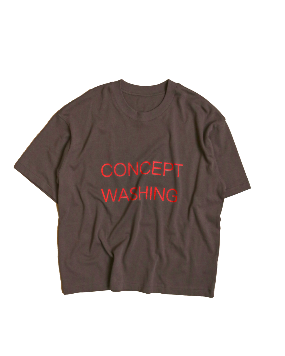 CONCEPT WASHING TEE BROWN