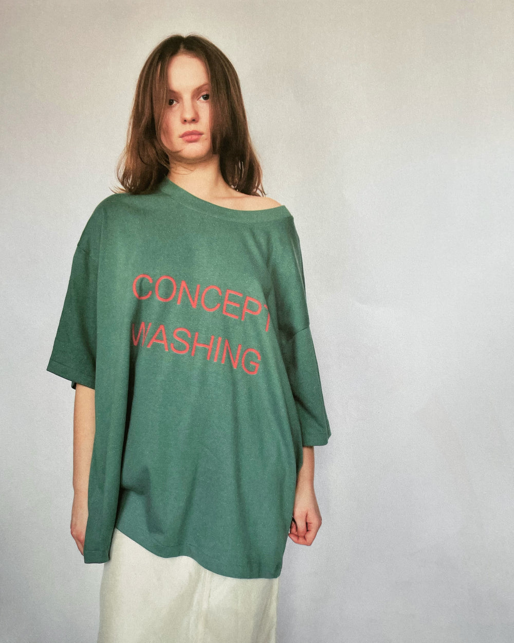 CONCEPT WASHING TEE GREEN